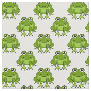 Niedliches Frosch-Muster Stoff