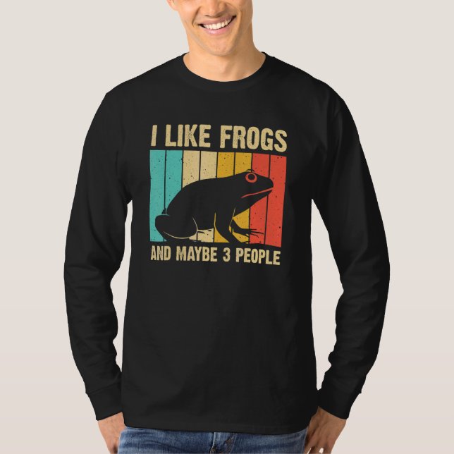 Niedliches Froschdesign für Totenfrauen Amphibien T-Shirt (Vorderseite)