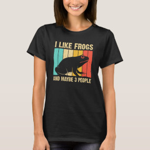 Niedliches Froschdesign für Totenfrauen Amphibien T-Shirt