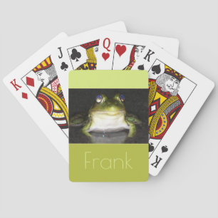 Niedliches Froschfoto Spielkarten