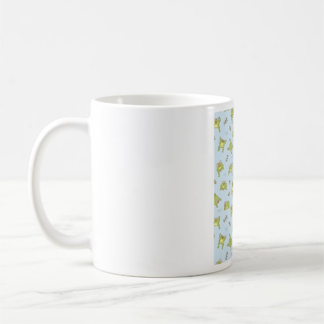Niedliches Froschmuster Kaffeetasse (Links)