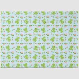 Niedliches Froschmuster Seidenpapier