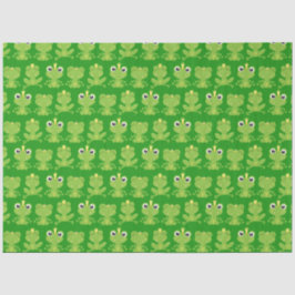 Niedliches Froschmuster Seidenpapier