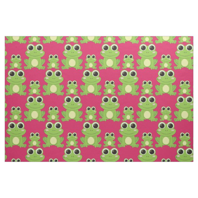 Niedliches Froschmuster Stoff (Yard (91,4 cm))