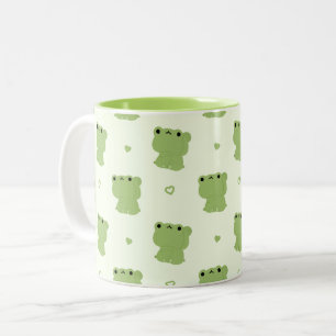Niedliches Froschpaar Zweifarbige Tasse