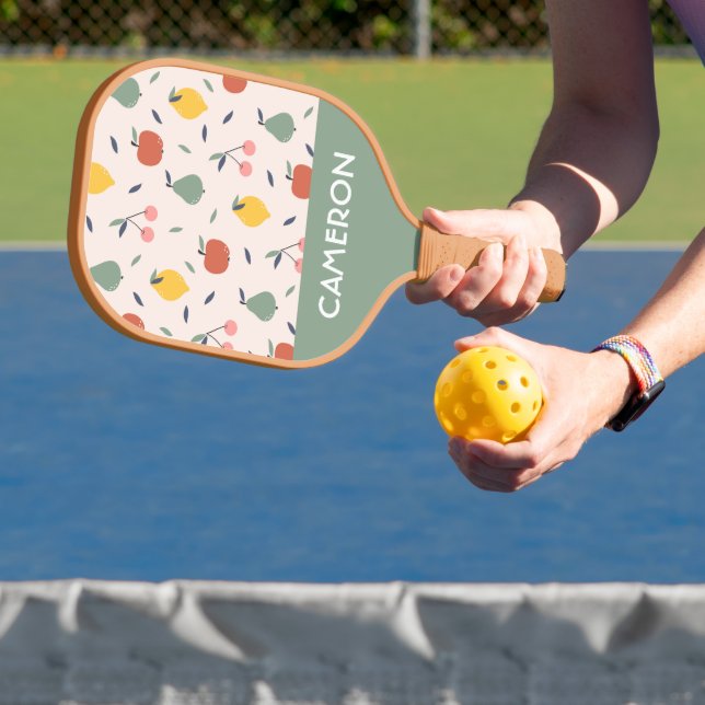 Niedliches Fruchtmuster Pickleball Schläger (InSitu)