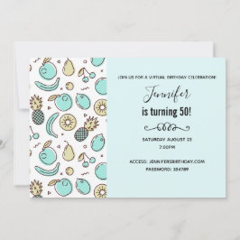 Niedliches Fruchtmuster Sommerlicher thematischer  Einladung