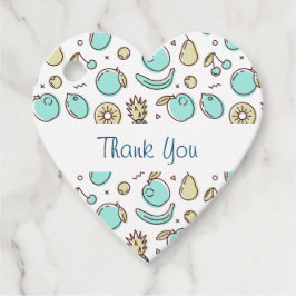 Niedliches Fruchtmuster Summerline Zeichn Vielen D Geschenkanhänger