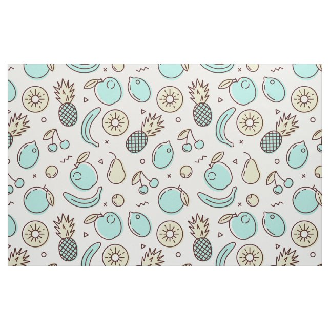Niedliches Fruchtmuster Summerline Zeichnend Stoff (Fat Quarter (45,7 x 55,9 cm))