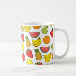 Niedliches Fruchtmuster Tasse