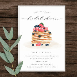 Niedliches Fruchtpancake Wasserfarben Brautparty l Dankeskarte