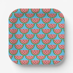 Niedliches Fruchtwatermelon-Siebpapier Pappteller