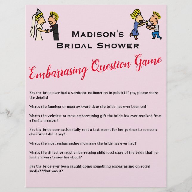 Niedliches ✨ Fun Brautparty Game (Vorderseite)