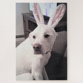 Niedliches Funny Easter Bunny Puppy Doer Ostergesc Puzzle