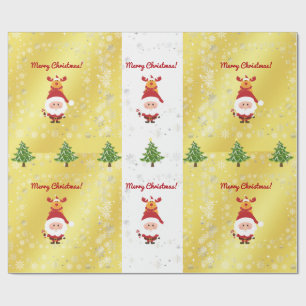 Niedliches Funny Elegante Rudolph Geschenkpapier