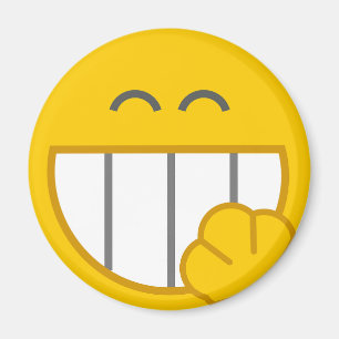 Niedliches Funny Funny Face Locker Magnet