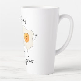 Niedliches Funny Happy Toast Eggcelent Milchtasse
