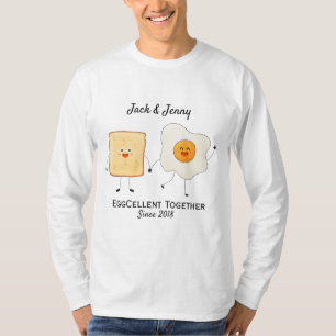 Niedliches Funny Happy Toast Eggcelent T-Shirt