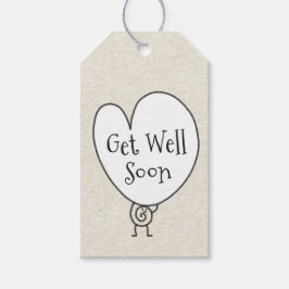 Niedliches Funny Heart Aufgehobener Charakter wird Geschenkanhänger