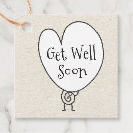 Niedliches Funny Heart Aufgehobener Charakter wird Geschenkanhänger