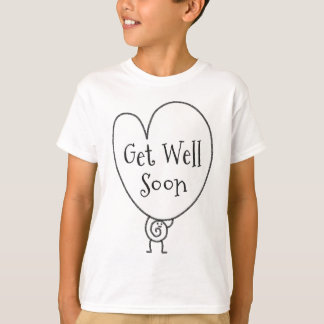 Niedliches Funny Heart Aufgehobener Charakter wird T-Shirt