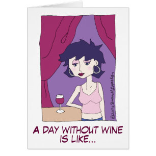 Niedliches Funny Red Wine Cartoon