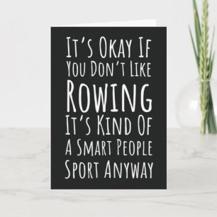 Niedliches Funny Rowing Cards Team Karte