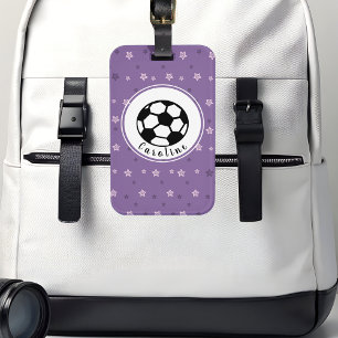 Niedliches Fußball-Ball-Design Personalisiert Cool Gepäckanhänger
