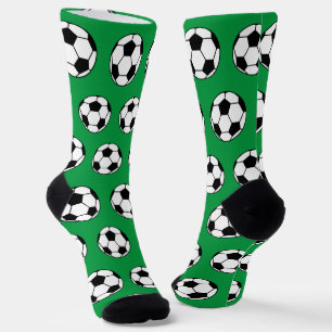 Niedliches Fußball-Ball-Green-Sport-Muster Socken