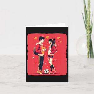 Niedliches Fußballcoupoutfit für Jungen und Mädche Karte