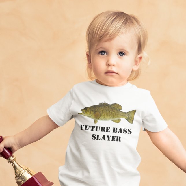Niedliches Future Bass Slayer Fishing Baby Shirt (Von Creator hochgeladen)