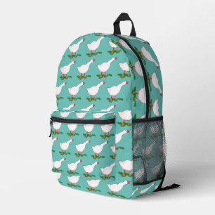 niedliches Gänsemuster Bedruckter Rucksack