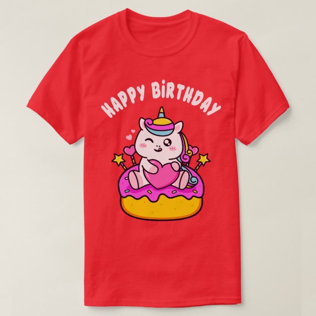 Niedliches Geburtstagsgeschenk mit Kindermädchen T-Shirt (Design vorne)