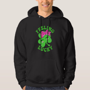 Niedliches Gefühl Lucky C Kleeblatt St Patrick Day Hoodie