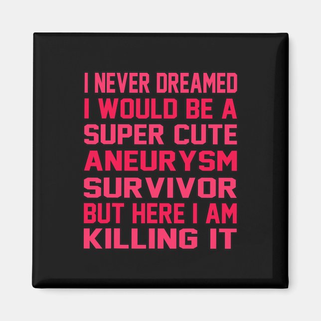 Niedliches Gehirnaneurysma Überlebende Sensibilitä Magnet (Vorne)