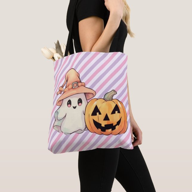 Niedliches Geist und Jack-O' Lantern Halloween (Von Nahem)