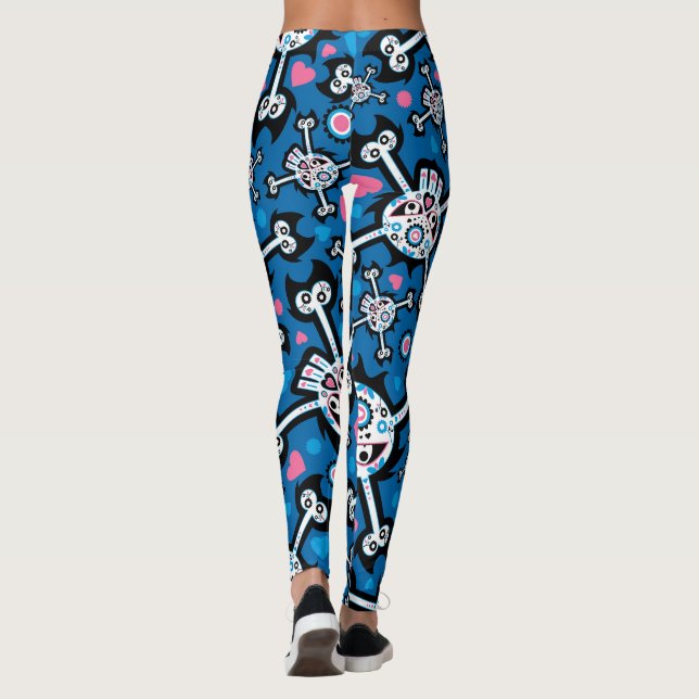 Niedliches Gekrötenmuster Leggings (Rückseite)