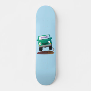 Niedliches Geländefahrzeug Cartoon Skateboard