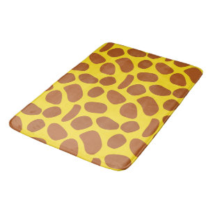 Niedliches gelbes Giraffenmuster Badematte