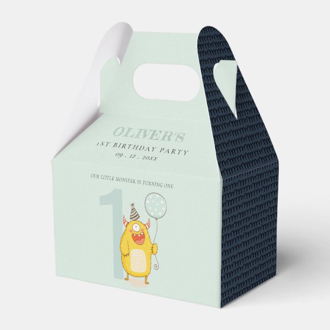 Niedliches Gelbmonster aller Altersklassen Geschenkschachtel (Vorderseite)