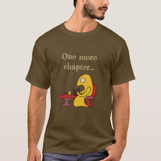 Niedliches Gelbmonster in einem Café T-Shirt