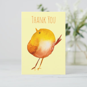 Niedliches Gelbvogelgeflecht Mitteilungskarte