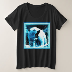 niedliches Gemälde "Wütender Polarbär". Jetzt kauf Große Größe T-Shirt