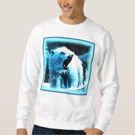 niedliches Gemälde "Wütender Polarbär". Jetzt kauf Sweatshirt