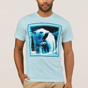 niedliches Gemälde "Wütender Polarbär". Jetzt kauf T-Shirt