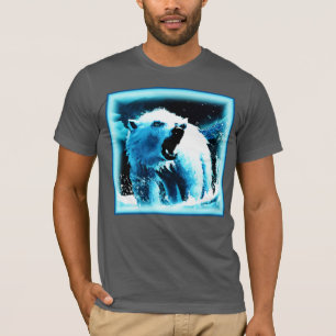 niedliches Gemälde "Wütender Polarbär". Jetzt kauf T-Shirt