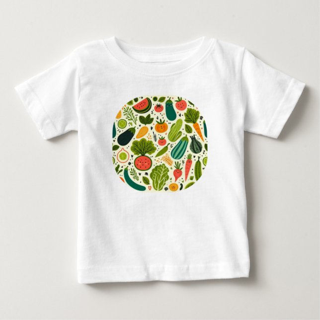 Niedliches Gemüse Baby T-shirt (Vorderseite)