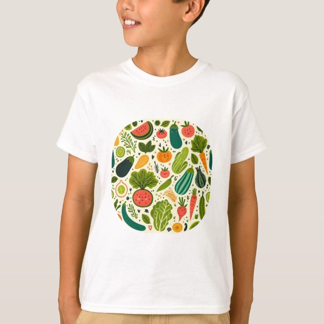 Niedliches Gemüse T-Shirt (Vorderseite)