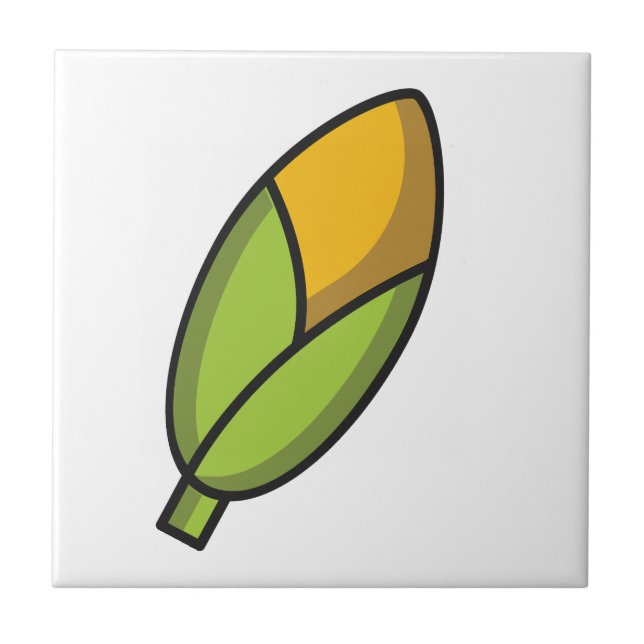 Niedliches Gemüsemais Fliese (Vorderseite)