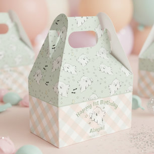 Niedliches Gender Neutral Happy First Geburtstag H Geschenkschachtel